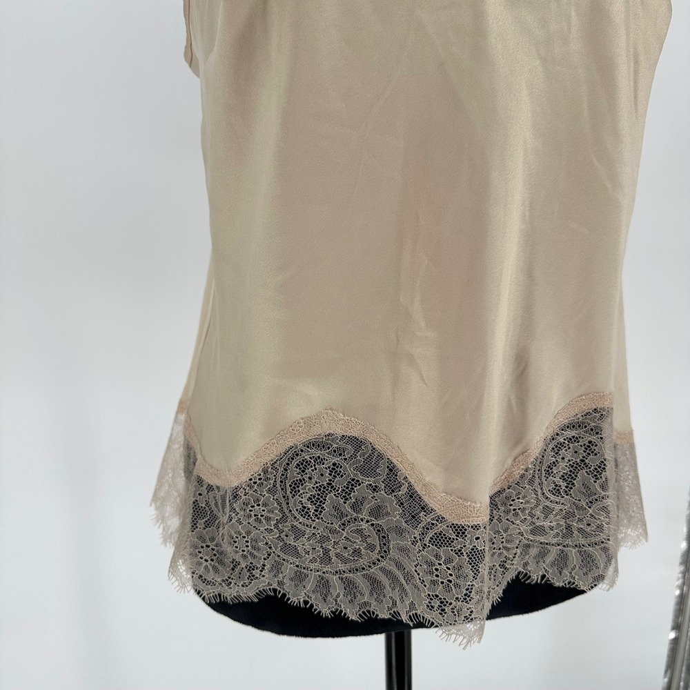 Victoria's Secret Beige Lace Cami Tank Top Layering Boho Chic Sexy Women's M - Picture 3 of 8